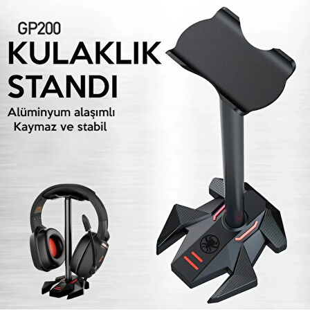PLEXTONE GP200 Oyuncu Kulaklık Standı - Kulaklık Askısı - Kulaklık Tutacağı-