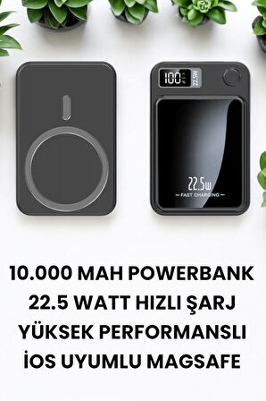 Pratik ve Taşınabilir 10.000 mAh Wireless Powerbank Hızlı Şarj Avantajı