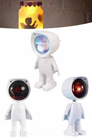 Projektör Atmosfer Işık Lambası Projektör Güneş Lambası Masa Lambası