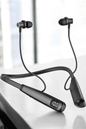 Boyun Bantlı Bluetooth Kulaklık Yüksek Ses Kaliteli 100 Saat Kulaklık