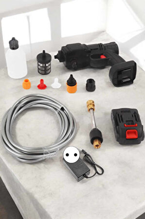 Yeni Nesil Araç Yıkama Şarjlı Tabancası Basınçlı Su Hazneli