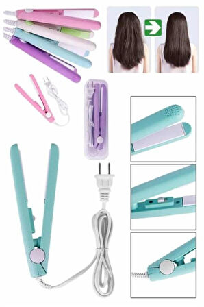 Seyahat Tipi Taşınabilir Saç Düzleştirici Saç Şekillendirici Yüksek Isı Aya