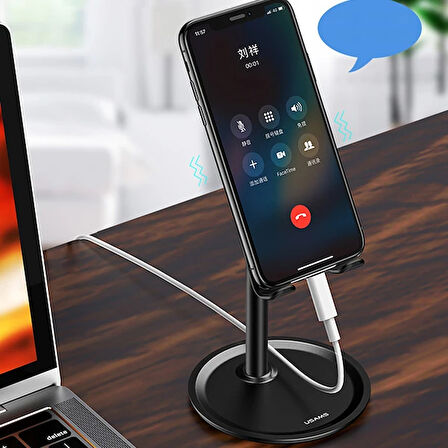 Usams Portatif Universal Metal Masaüstü Telefon Tablet Standı-(5775)