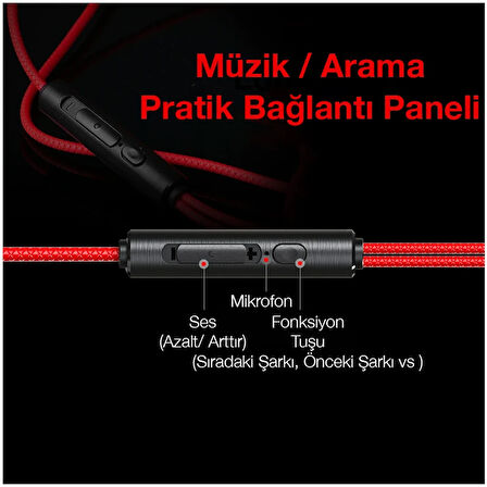 Xmowi VX2 Gaming 3.5MM Kulak İçi Mikrofonlu Oyuncu Kulaklığı Gurultu Engelleyic