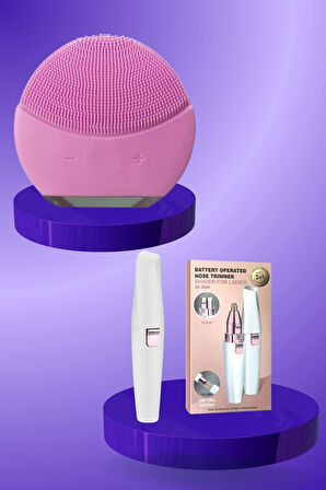 Kulak Burun ve Yüz Epilasyon Aleti ve Yüz Masaj Aleti İkili Cilt Bakım Seti