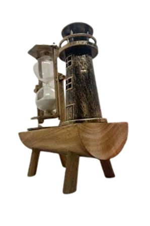 Hediyelik Kum Saati Retro Dekoratif Deniz Feneri Kum Saati