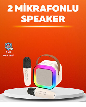 Ses Efektli Mikrofonlu Kablosuz Karaoke Sistemi