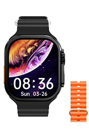 2025 Model Akıllı Saat Çift Kordon Ios Ve Android Arama Cevaplama Sesli Asistan