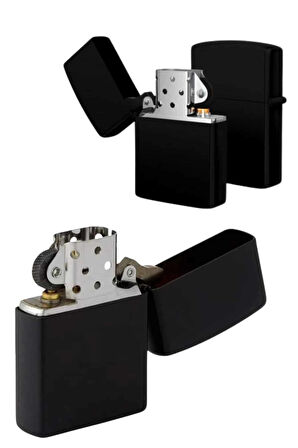 Erkeklere Özel Hediyelik Eşya Zippo Metalik Benzinli Çakmak Doldurulabilir