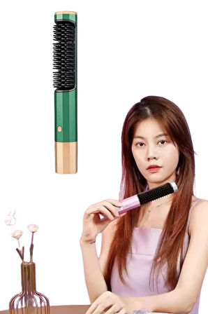 Düzleştirici Fırça Saç Düzleştirici Arada Fön Tarak Taşınabilir