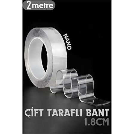 HSNET 2 Metre Çift Taraflı Yapıştırıcı Bant Çivisiz Montaj
