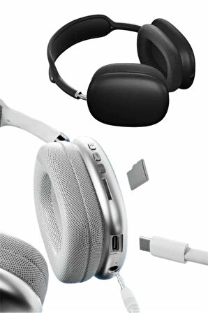 2025 Model Kulak Üstü Kablosuz Bluetooth Kulaklık Gürültü Azalta Uzun Pil