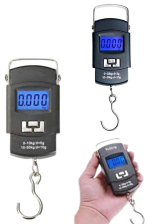 El Kantarı Dijital El Terazisi 50 Kg Kapasiteli LCD Ekranlı