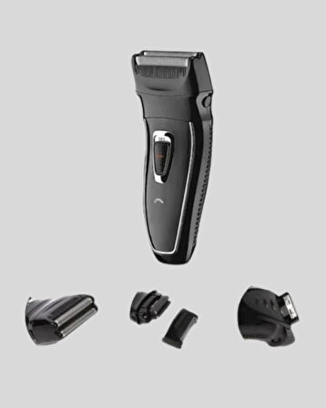 Kablosuz Tıraş Makinesi Çift Başlıklı Kuru Tıraş Folyo Başlık Şarj Göste