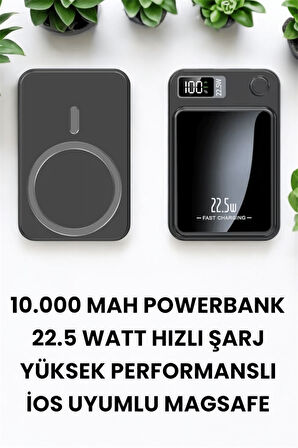 Pratik ve Taşınabilir 10.000 mAh Wireless Powerbank Hızlı Şarj Avantajı