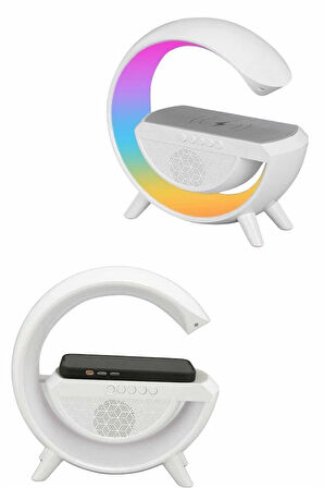 Yeni Nesil Bluetooth Hoparlör Speaker 5.0 Taşınabilir G Şeklinde Powerbankli