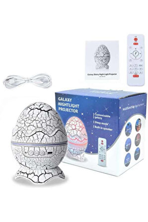 Yumurta Şeklinde Su Dalgalı Bluetooth Speaker Lamba Renkli Şarjlı