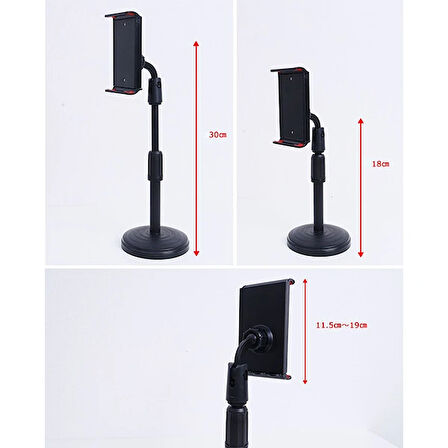 ALLY Portatif 360 ° Masaüstü Tablet Standı Tutucu-(5775)