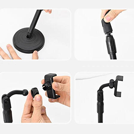 ALLY Portatif 360 ° Masaüstü Tablet Standı Tutucu-(5775)