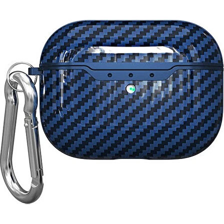 Ally Carbon Case Apple Airpods Pro Carbon Fiber Silikon Kılıf-(5775)