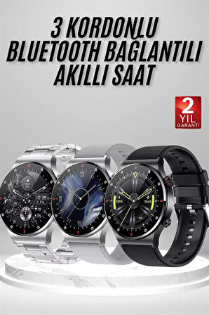 Akıllı Saat Çoklu Kordon Seçeneği Amoled Ekran Çok Fonksiyonlu Bluetooth Bağl