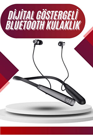 100 Saat Bluetooth Kulaklık Dijital Göstergeli ANC Özelliği Kablolu