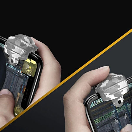 Baseus Gamo GA03 Gamepad Oyun Ateşleyici Tetik/ Level 3 Helmet PUBG Gadget-(5775)