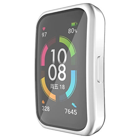 Huawei Honor Band 6 360 Koruma Ultra İnce Silikon Kılıf-(5775)