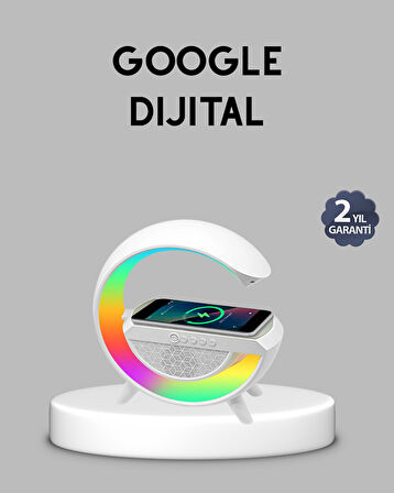 Kablosuz Şarjlı Bluetooth Hoparlör ve Gece Lambası – NFC FM Radyo RGB Işık