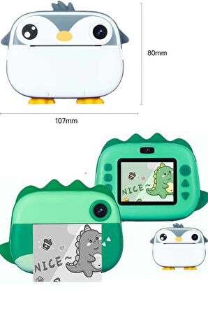 Çocuklar İçin Özel Fotoğraf Makinesi Farklı Desen Seçenekli 3 Adet Rulo