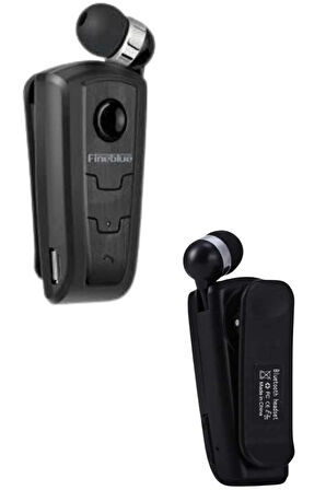 Mikrofonlu Makaralı Bluetooth Kulakiçi Kulaklık Android ve İOS Uyumlu