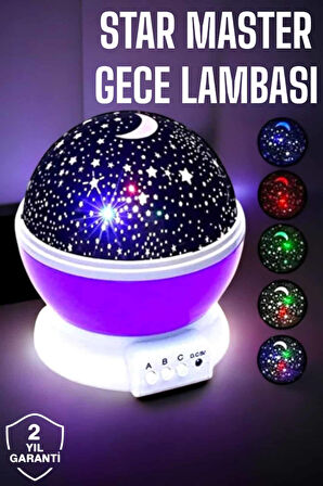 Çocuklara Özel Yıldızlı Gece Lambası
