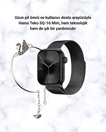 SQ-16 Mini Series 10 – Dokunmatik Akıllı Saat | Kalp Ritmi SpO2 Uyku Takibi