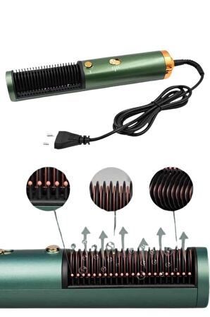 Fön Tarak Düzleştirici Seramik Kaplama Fön Makinesi Saç Kurutma