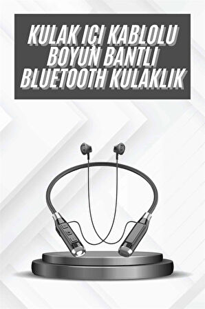 Bluetooth Kulaklık 120 Saat Kullanım Süresi Boyun Askılı Bluetooth Kablosuz Kul