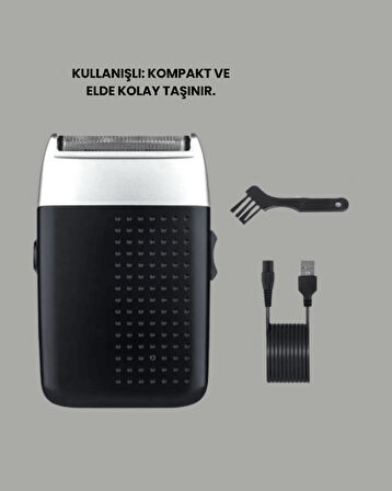 Evde Kuaför Konforu: USB Şarjlı Saç ve Sakal Kesme Makinesi