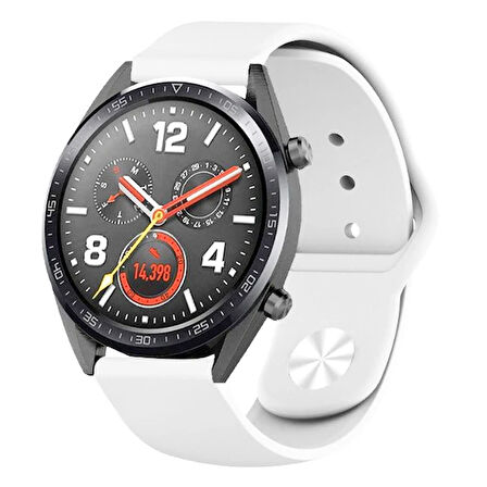 Ally 20MM Galaxy Watch 42MM/ Active 1-2/ S2 Classic Kayış Kordon Silikon-(5775)