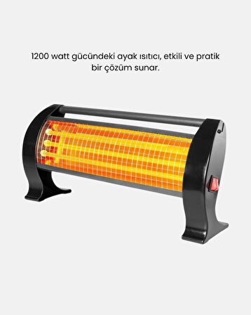 2 Yıl Garantili 1200W Ayak Isıtıcı – Soğuk Günlerde Hızlı ve Güvenli Isı