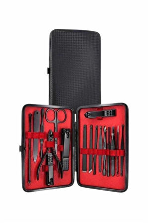 17 Parça Manikür Pedikür Seti El Ayak Bakım Seti Tırnak Makası Törpü