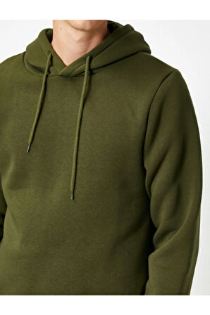 Uzun Kollu Kapüşonlu Sweatshirt