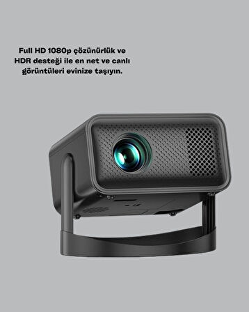 Full HD 1080P HDR Destekli Akıllı Projeksiyon Cihazı