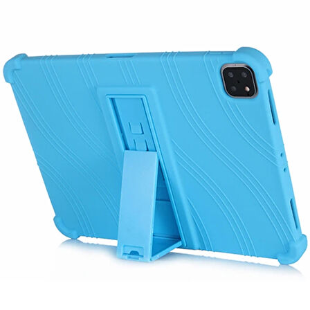 ALLY iPad Air 10.9 İnç Standlı Silikon Kılıf 20202022-(5775)
