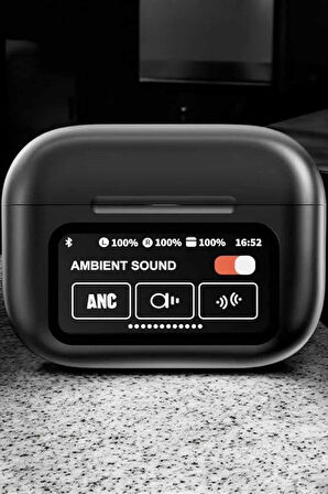 Bluetooth Kulaklık Kablosuz Ekranlı ANC/ENC Destekli Dokunmatik