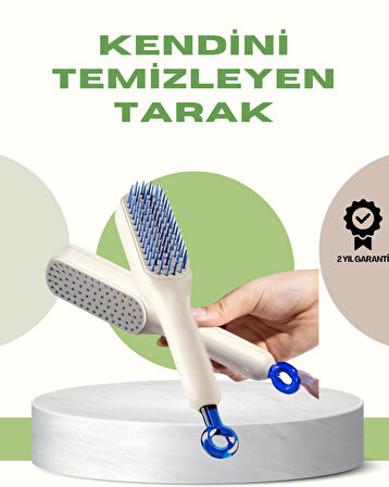 Anti-Statik Saç Tarağı – Kolay Temizlenebilir Silikon Masaj Uçlu Kompakt Boyut