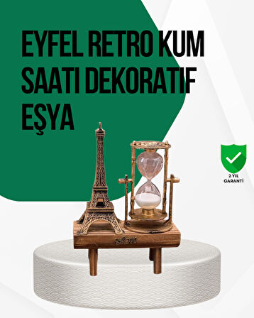 Ahşap Kum Saati – Vintage Tasarımlı Masa Dekoru