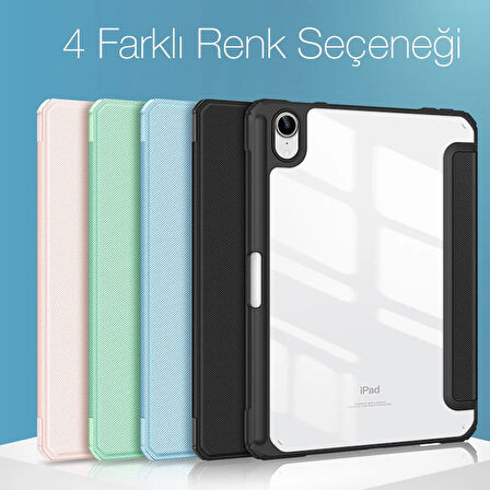 DUX DUCIS iPad Mini 6 (2021) ve Mini 7 (2024) Kılıf Kalem Yerli Toby Series Kılı