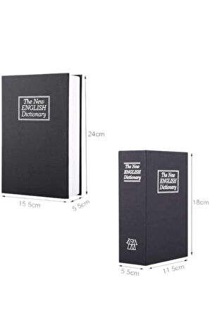 Büyük Boy Anahtarlı Kitap Görünümlü Gizli Kasa Çelik Kasa Altın Kasası