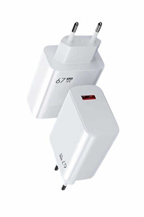 67W Hızlı Şarj Yüksek Voltaj Korumalı Type C Şarj Adaptörü