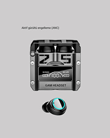 Gürültü Engelleyici Kablosuz Bluetooth Kulaklık – Oyun ve Müzik İçin Profes