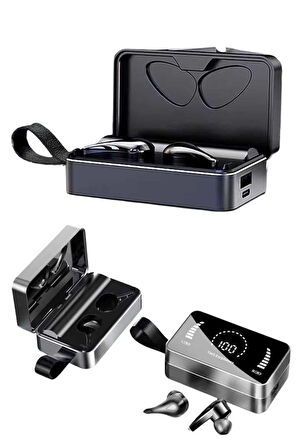 TWS Bluetooth Kulaklık Kablosuz Uzun Pil Ömrü Dijital Göstergeli Powerbank